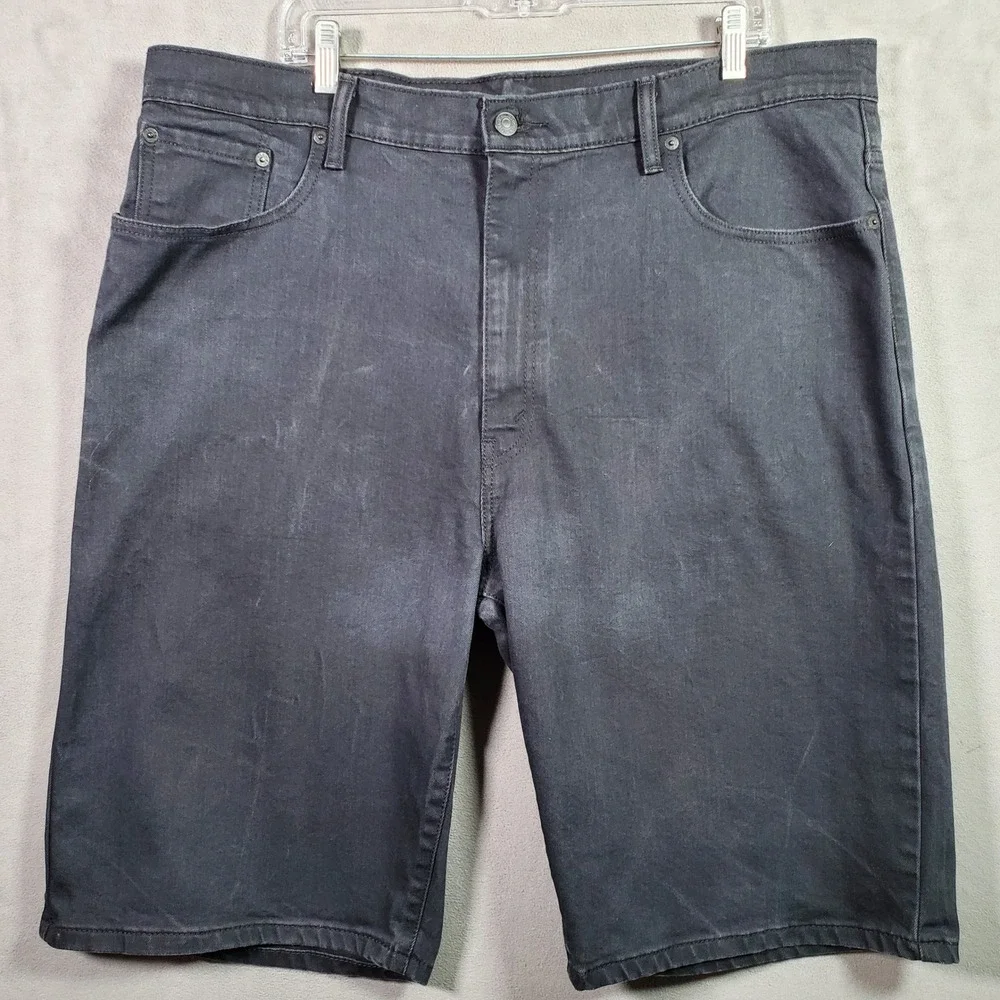 Levi's 569 Denim Shorts Mens W40 Black Stretch Casual Streetwear Summer Skater